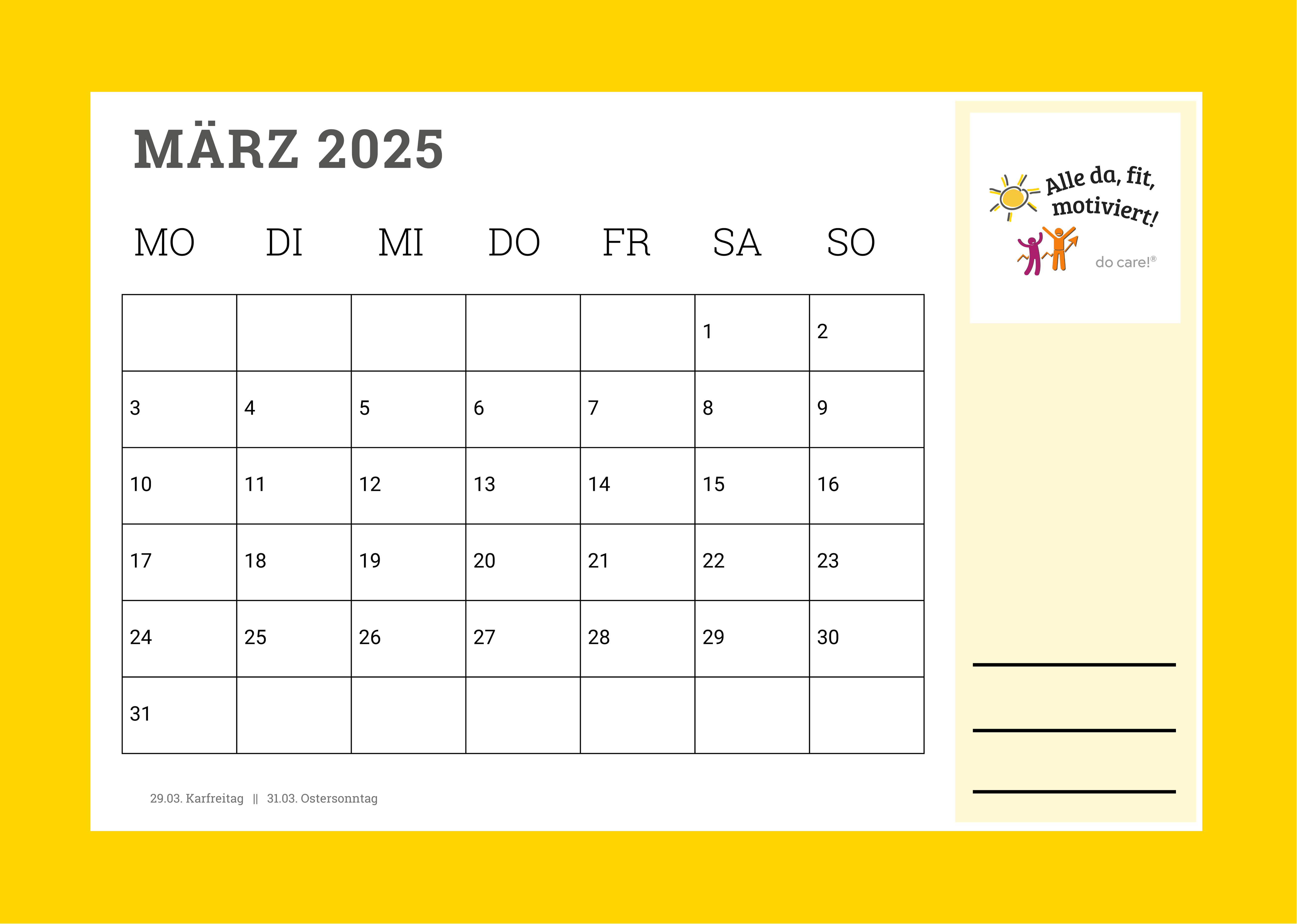 März 2024 Ich